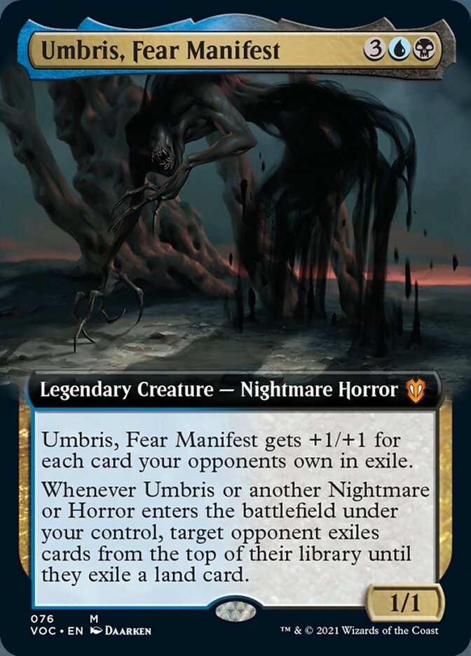 Umbris, Fear Manifest (Extended Art) [Innistrad: Crimson Vow Commander] | Chromatic Games