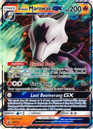 Alolan Marowak GX (SM187) (Jumbo Card) [Sun & Moon: Black Star Promos] | Chromatic Games