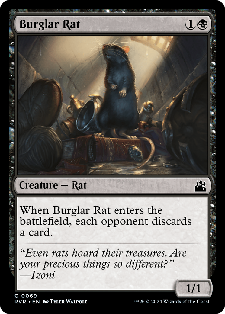 Burglar Rat [Ravnica Remastered] | Chromatic Games