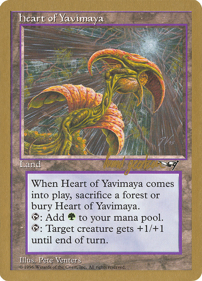 Heart of Yavimaya (Svend Geertsen) [World Championship Decks 1997] | Chromatic Games