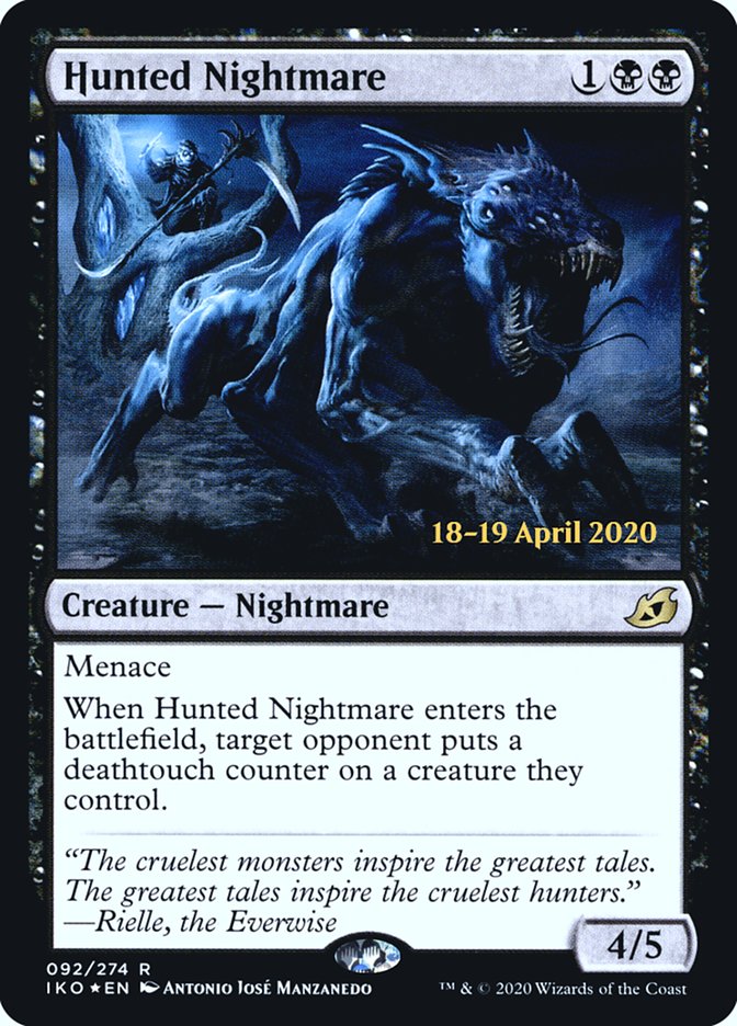 Hunted Nightmare [Ikoria: Lair of Behemoths Prerelease Promos] | Chromatic Games