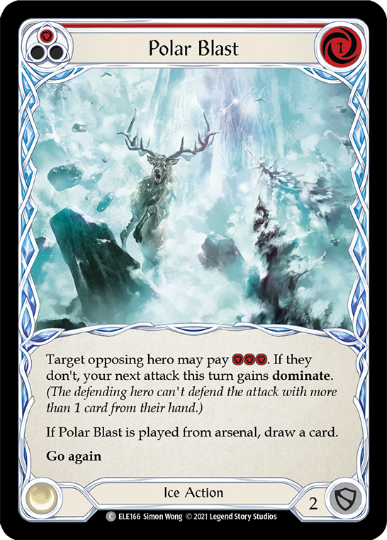 Polar Blast (Red) [ELE166] (Tales of Aria)  1st Edition Rainbow Foil | Chromatic Games