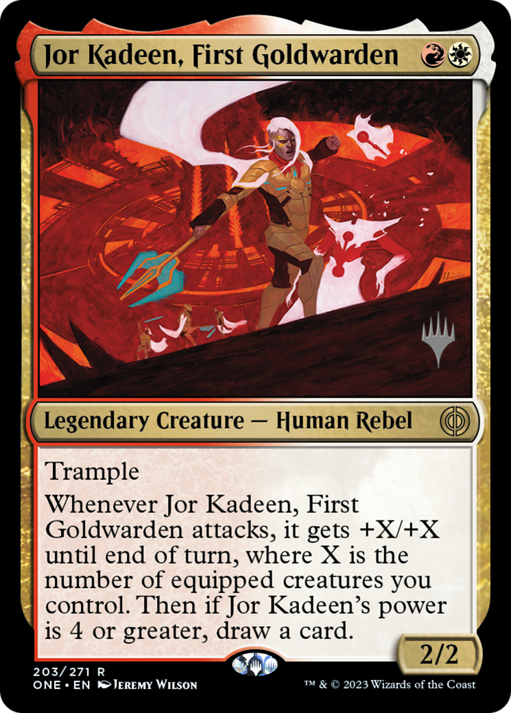 Jor Kadeen, First Goldwarden (Promo Pack) [Phyrexia: All Will Be One Promos] | Chromatic Games