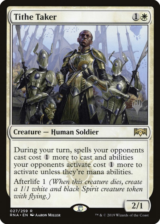 Tithe Taker (Promo Pack) [Ravnica Allegiance Promos] | Chromatic Games