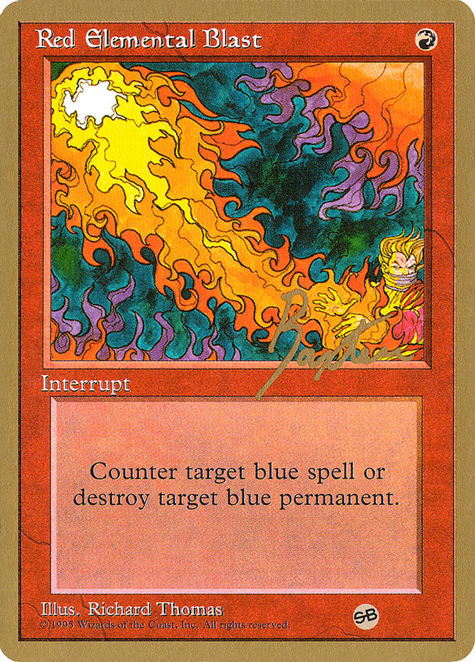 Red Elemental Blast (George Baxter) (SB) [Pro Tour Collector Set] | Chromatic Games