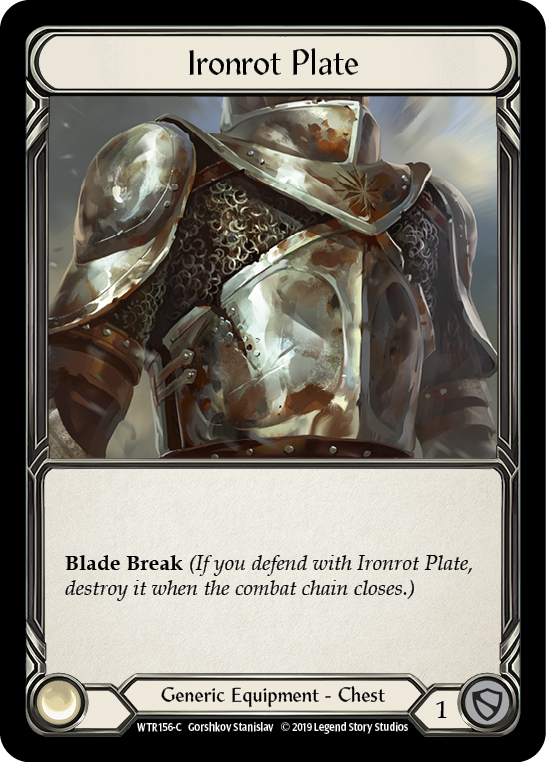 Ironrot Plate [WTR156-C] (Welcome to Rathe)  Alpha Print Cold Foil | Chromatic Games