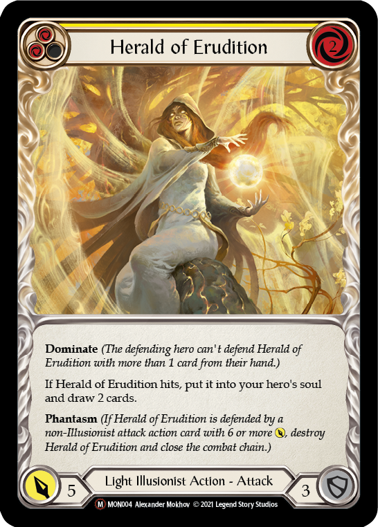 Herald of Erudition [U-MON004-RF] (Monarch Unlimited)  Unlimited Rainbow Foil | Chromatic Games