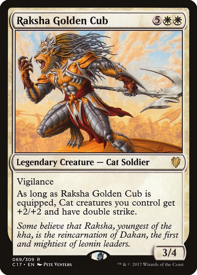 Raksha Golden Cub [Commander 2017] | Chromatic Games