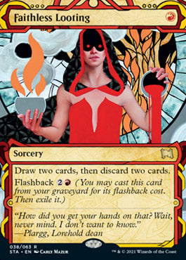 Faithless Looting (Foil Etched) [Strixhaven: School of Mages Mystical Archive] | Chromatic Games