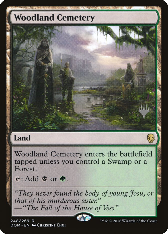 Woodland Cemetery (Promo Pack) [Dominaria Promos] | Chromatic Games