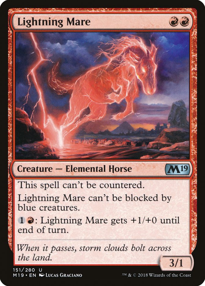 Lightning Mare [Core Set 2019] | Chromatic Games