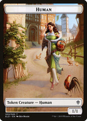 Human // Clue Double-Sided Token [Pioneer Challenger Decks 2022] | Chromatic Games