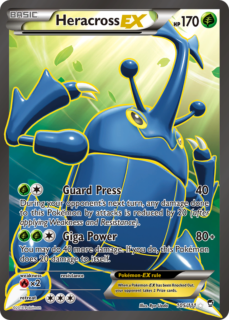 Heracross EX (105/111) [XY: Furious Fists] | Chromatic Games