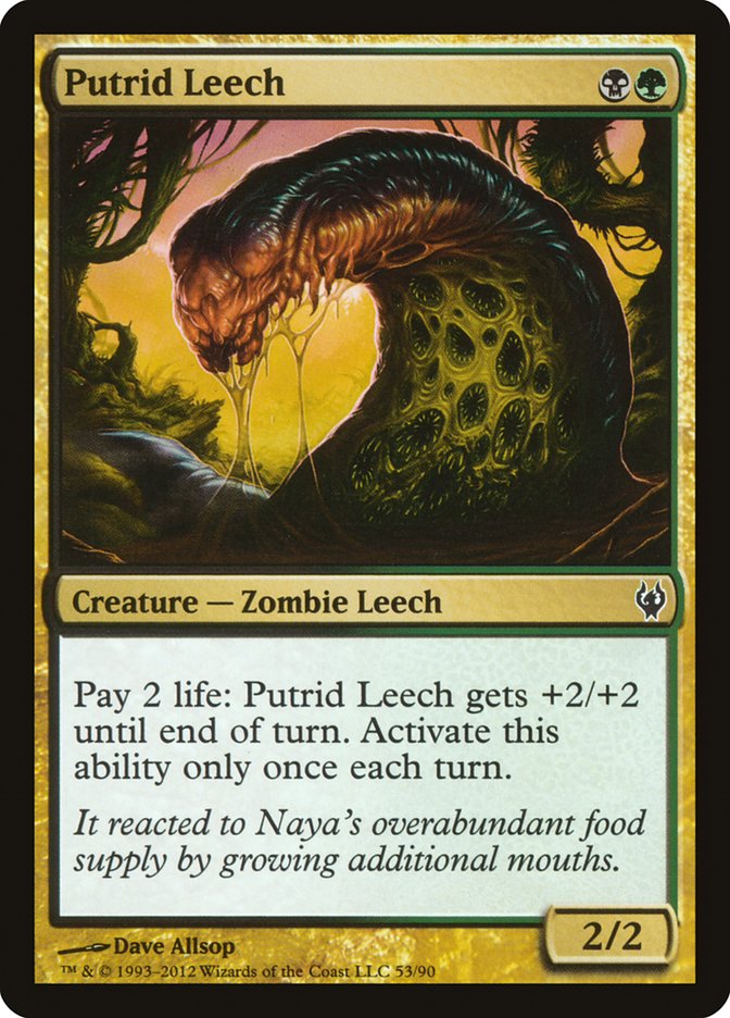 Putrid Leech [Duel Decks: Izzet vs. Golgari] | Chromatic Games