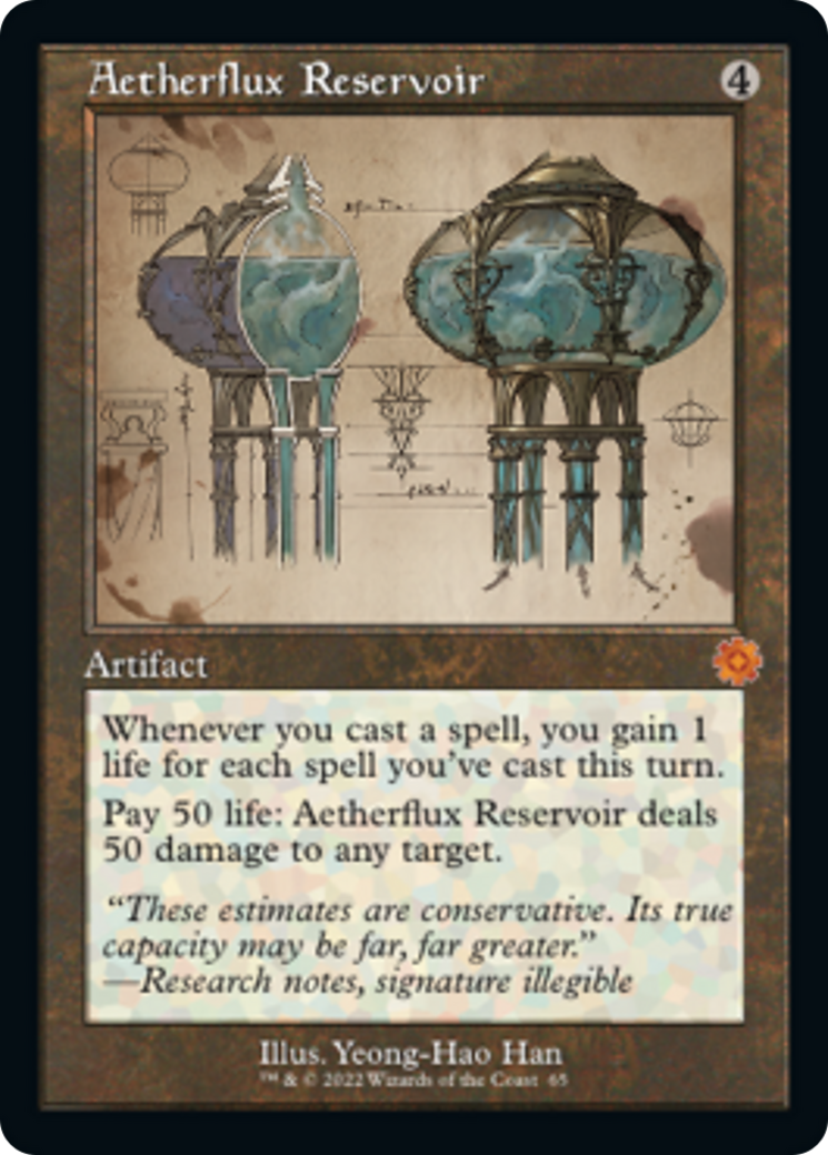 Aetherflux Reservoir (Retro Schematic) [The Brothers' War Retro Artifacts] | Chromatic Games