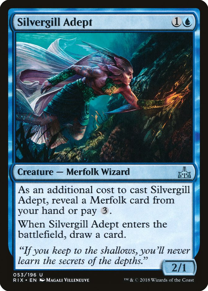 Silvergill Adept [Rivals of Ixalan] | Chromatic Games