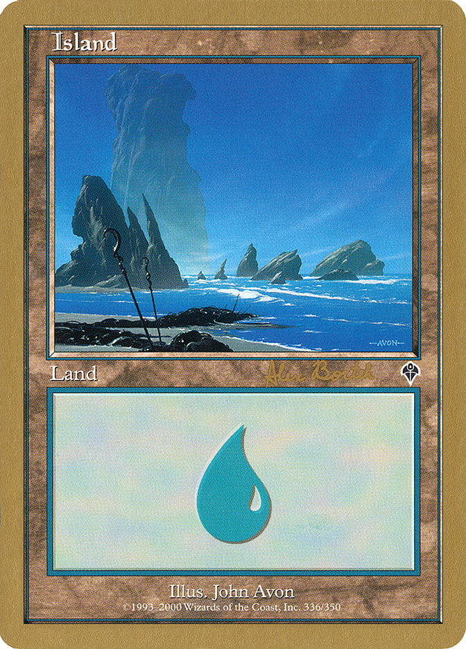 Island (ab336a) (Alex Borteh) [World Championship Decks 2001] | Chromatic Games