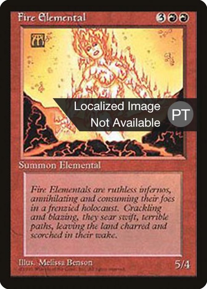 Fire Elemental [Fourth Edition (Foreign Black Border)] | Chromatic Games