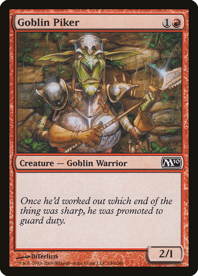 Goblin Piker [Magic 2010] | Chromatic Games