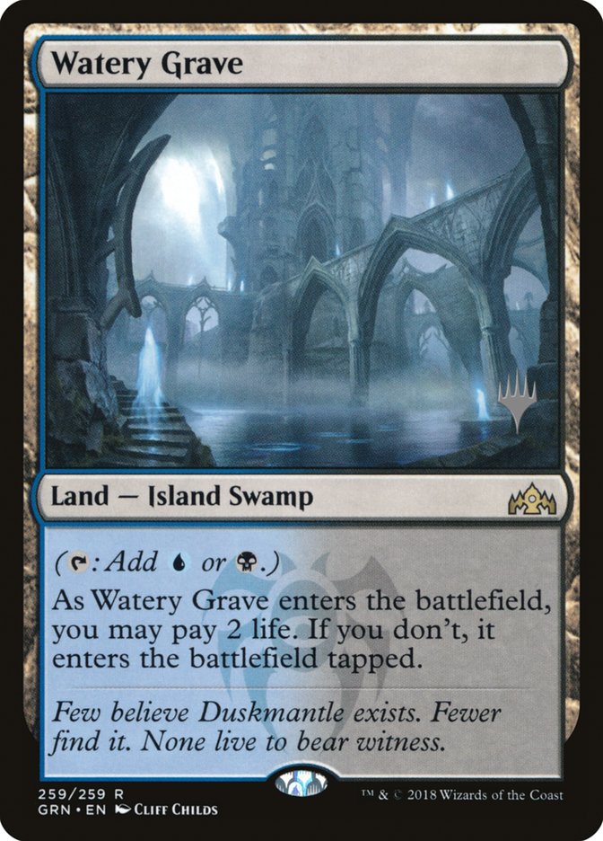 Watery Grave (Promo Pack) [Guilds of Ravnica Promos] | Chromatic Games