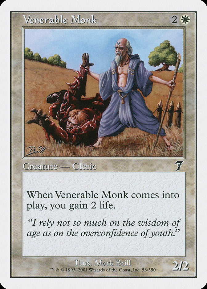 Venerable Monk [Seventh Edition] | Chromatic Games