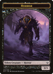 Horror // Zombie Double-Sided Token [Archenemy: Nicol Bolas Tokens] | Chromatic Games