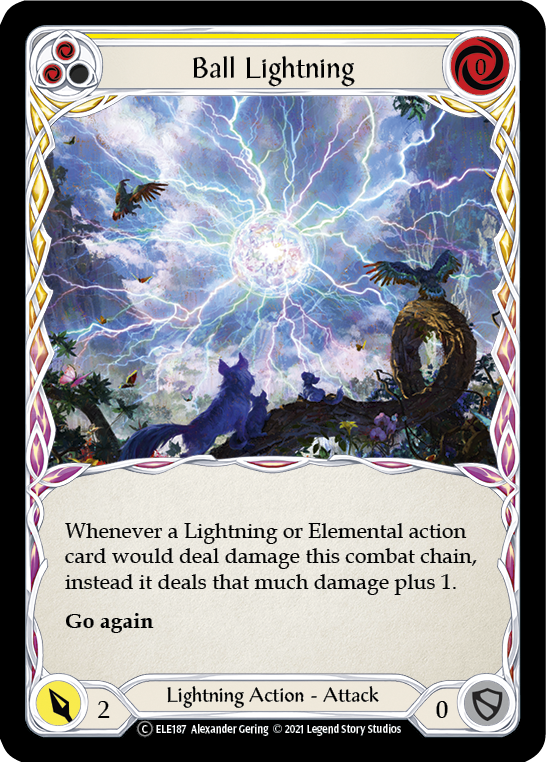 Ball Lightning (Yellow) [U-ELE187] (Tales of Aria Unlimited)  Unlimited Rainbow Foil | Chromatic Games