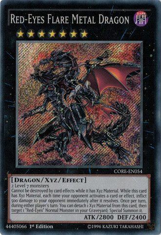 Red-Eyes Flare Metal Dragon [CORE-EN054] Secret Rare | Chromatic Games