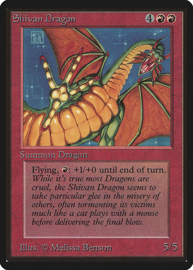 Shivan Dragon [Beta Edition] | Chromatic Games