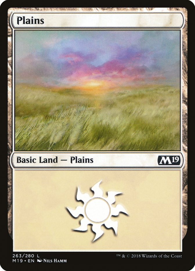 Plains (263) [Core Set 2019] | Chromatic Games