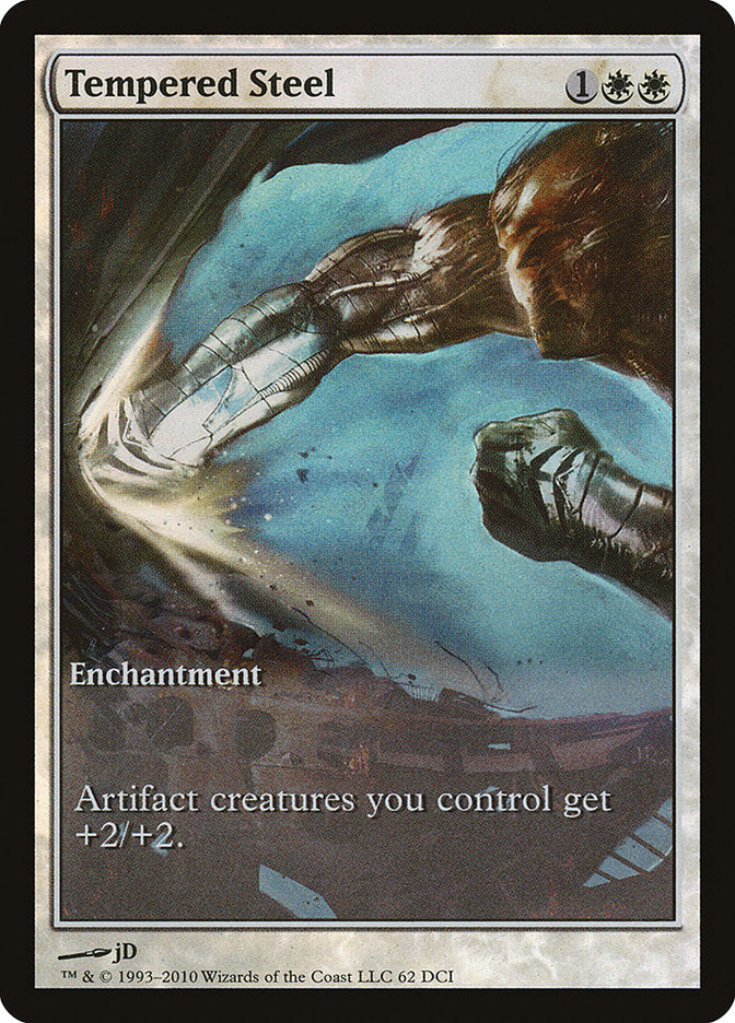 Tempered Steel (Game Day) (Extended Art) [Scars of Mirrodin Promos] | Chromatic Games