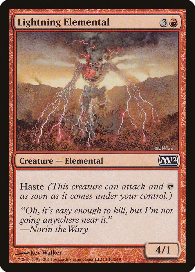 Lightning Elemental [Magic 2012] | Chromatic Games