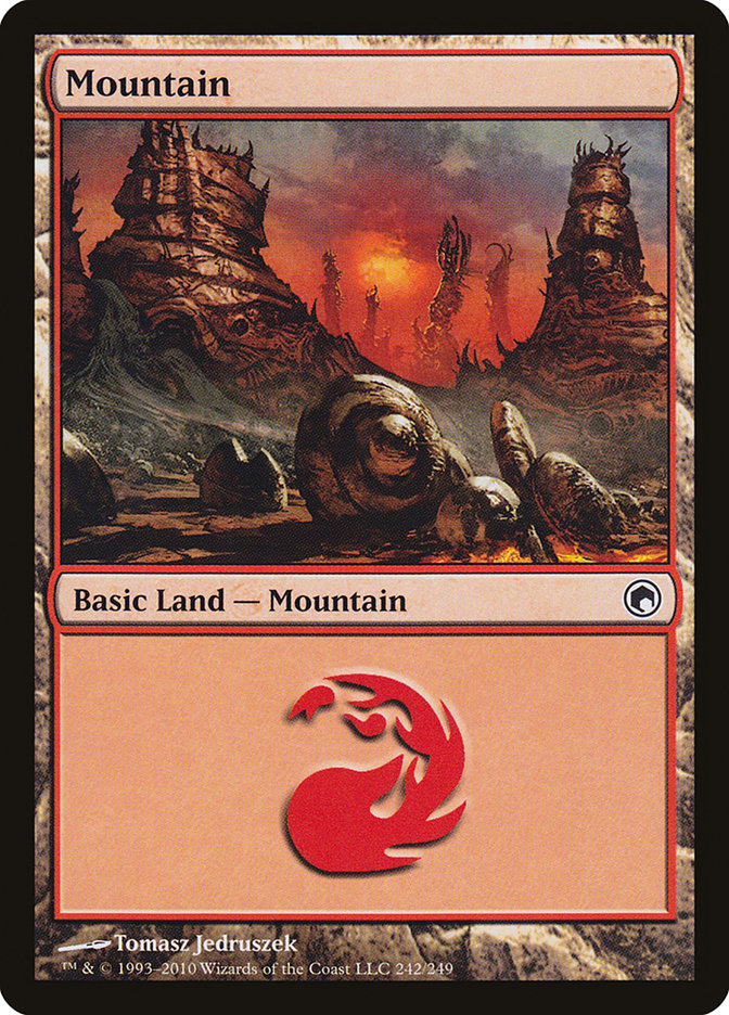 Mountain (242) [Scars of Mirrodin] | Chromatic Games