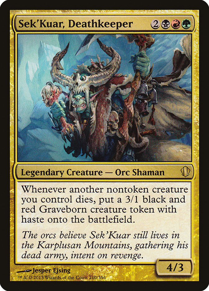 Sek'Kuar, Deathkeeper [Commander 2013] | Chromatic Games