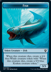 Beast (010) // Fish Double-Sided Token [Commander 2021 Tokens] | Chromatic Games