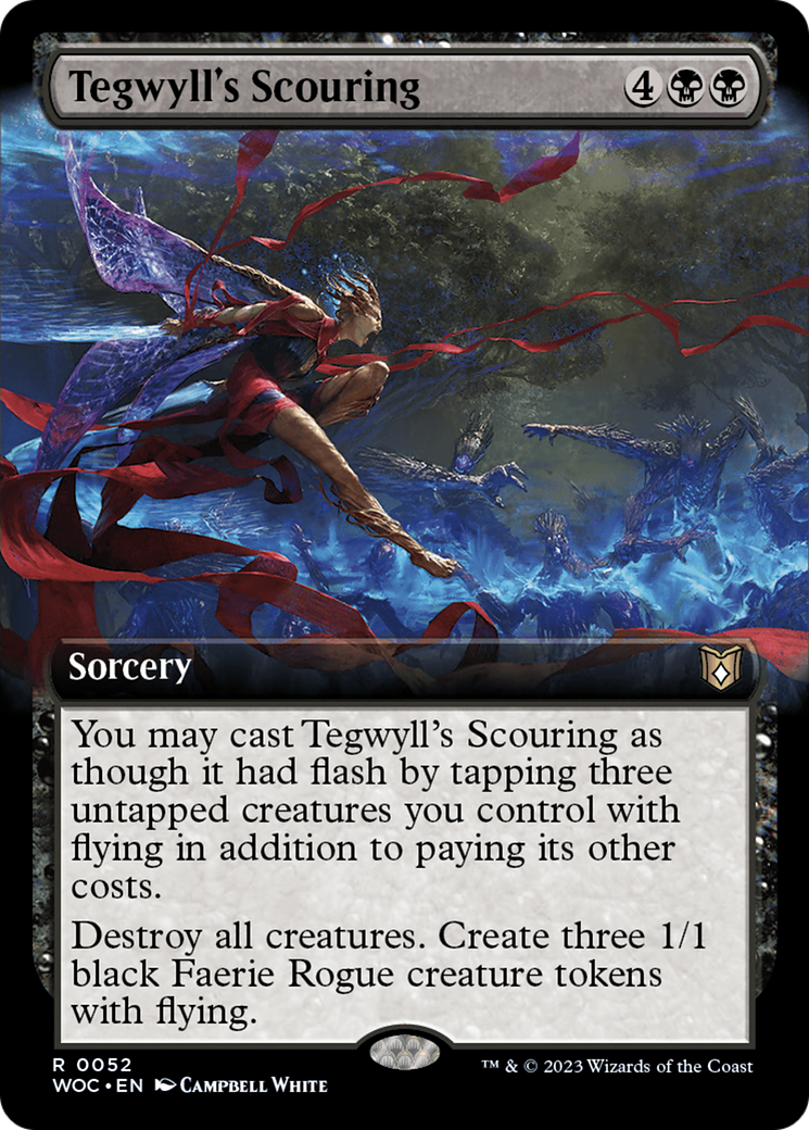 Tegwyll's Scouring (Extended Art) [Wilds of Eldraine Commander] | Chromatic Games