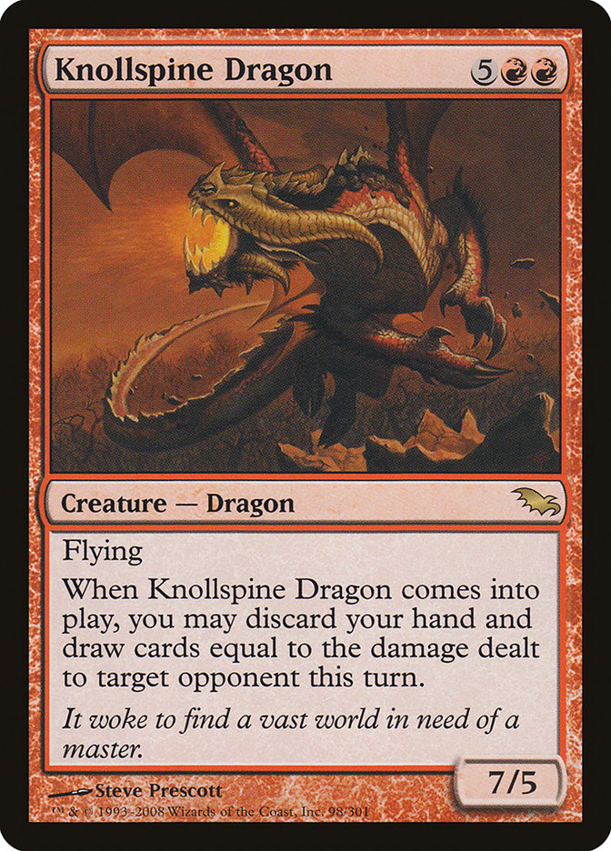 Knollspine Dragon [Shadowmoor] | Chromatic Games