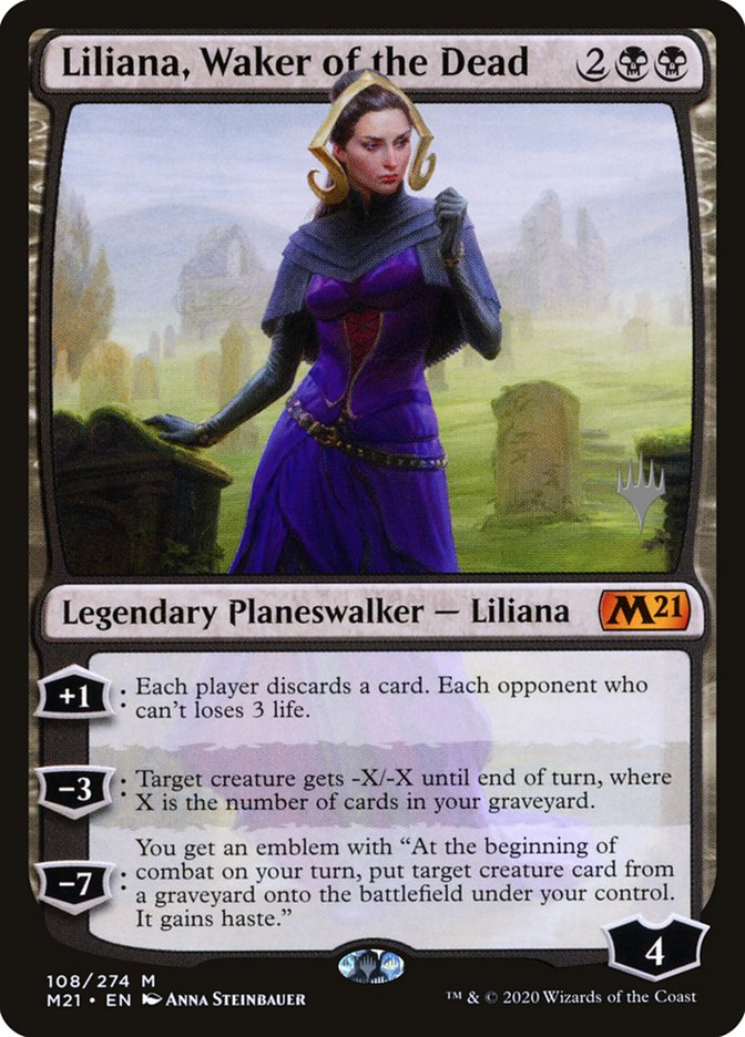 Liliana, Waker of the Dead (Promo Pack) [Core Set 2021 Promos] | Chromatic Games