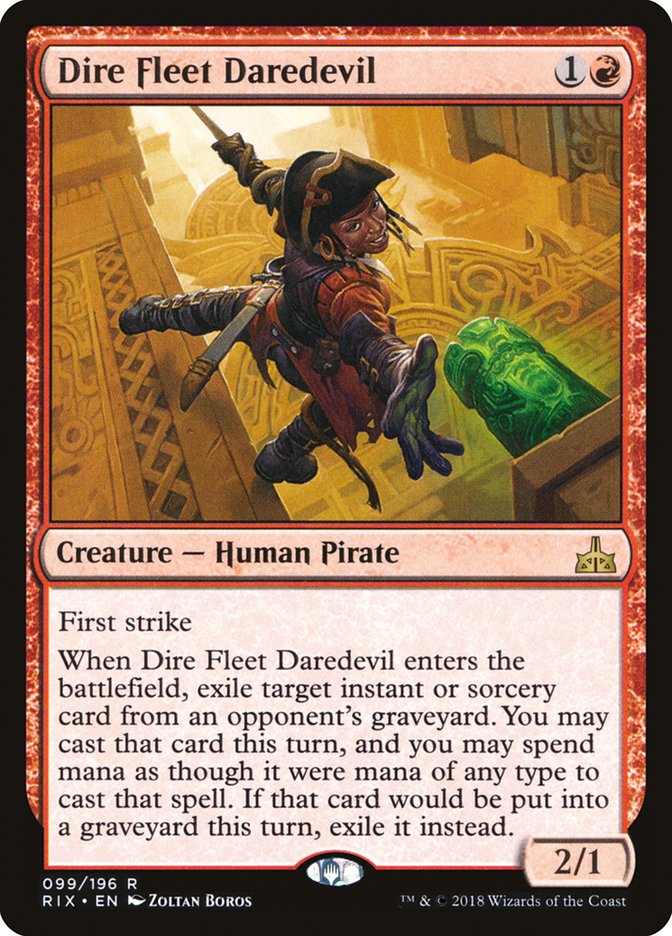 Dire Fleet Daredevil [Rivals of Ixalan] | Chromatic Games