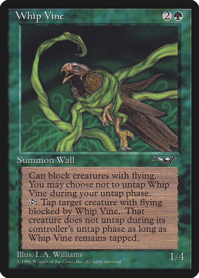 Whip Vine (Holding Bird) [Alliances] | Chromatic Games