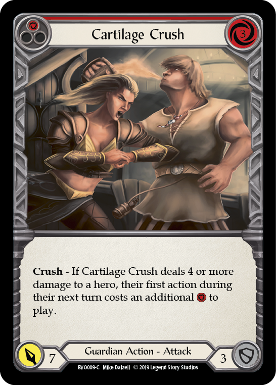 Cartilage Crush (Red) [BVO009-C] (Bravo Hero Deck)  1st Edition Normal | Chromatic Games