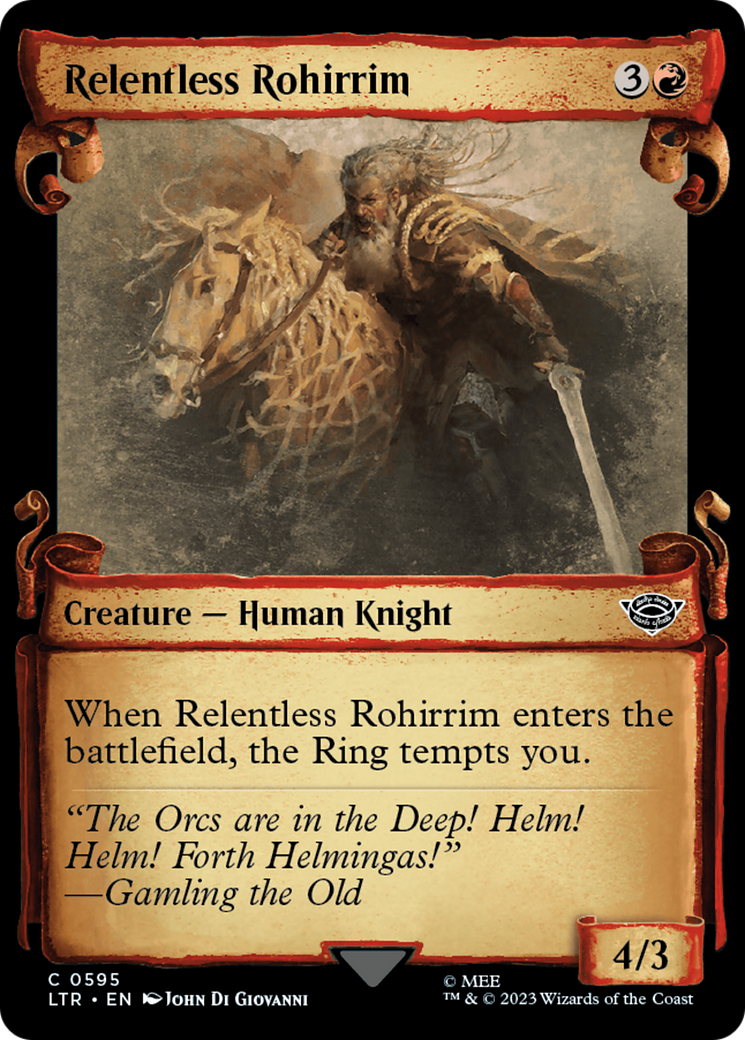 Relentless Rohirrim [The Lord of the Rings: Tales of Middle-Earth Showcase Scrolls] | Chromatic Games