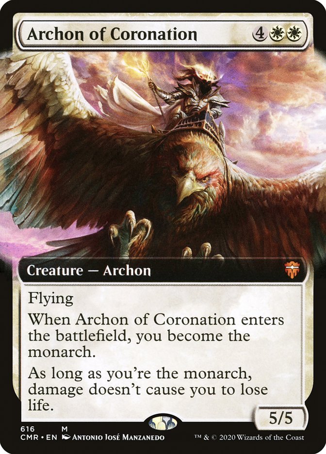 Archon of Coronation (Extended Art) [Commander Legends] | Chromatic Games