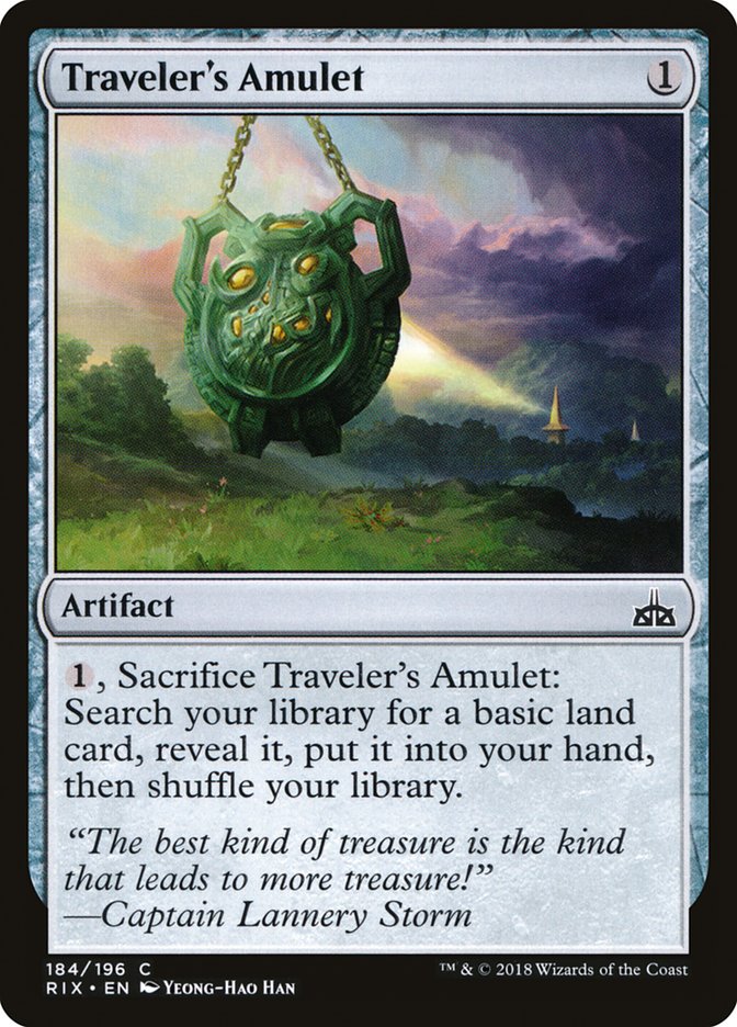 Traveler's Amulet [Rivals of Ixalan] | Chromatic Games