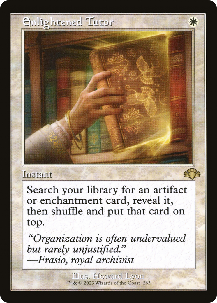Enlightened Tutor (Retro) [Dominaria Remastered] | Chromatic Games