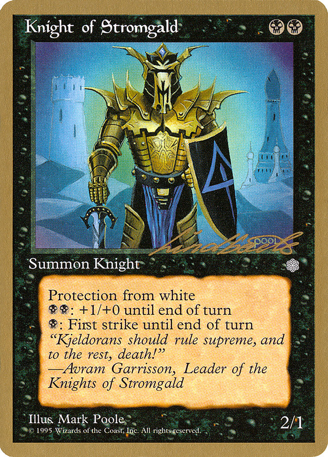 Knight of Stromgald (Leon Lindback) [Pro Tour Collector Set] | Chromatic Games