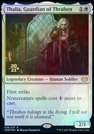 Thalia, Guardian of Thraben [Innistrad: Crimson Vow Prerelease Promos] | Chromatic Games