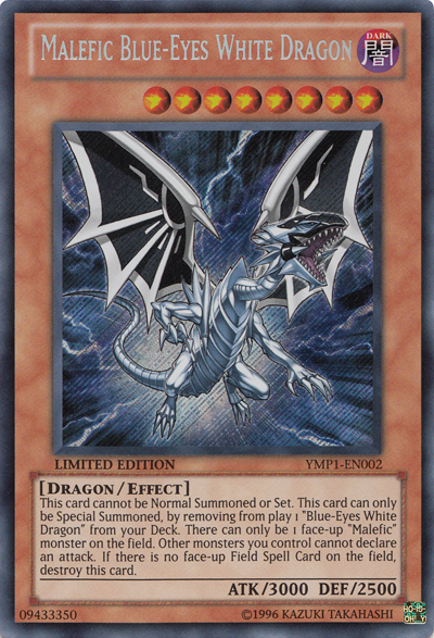 Malefic Blue-Eyes White Dragon [YMP1-EN002] Secret Rare | Chromatic Games