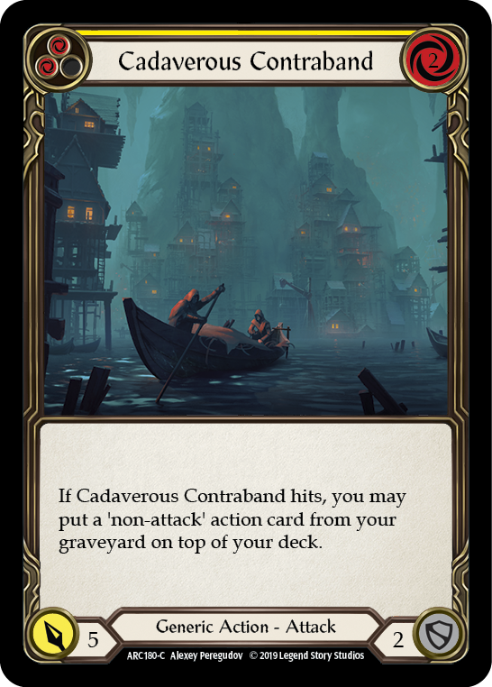 Cadaverous Contraband (Yellow) [ARC180-C] (Arcane Rising)  1st Edition Normal | Chromatic Games