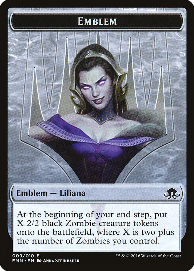 Liliana, the Last Hope Emblem [Eldritch Moon Tokens] | Chromatic Games